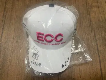 사쿠라이 코코나 프로 ECC 여성용 골프 사인 포함 캡 화이트