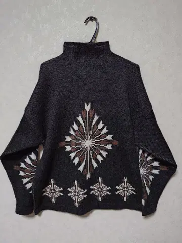 SALTY DOG 하이넥 터틀넥 니트 스웨터 남성용 L