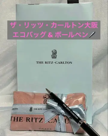 리츠칼튼 오사카 에코백 [스모크 핑크] 호텔 오리지널 볼펜 포함