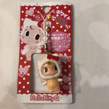 레어 헬로키티Q 헬로키티 큐피 스트랩 레어