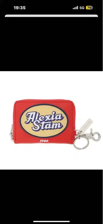 Alexia Stam 로고 코인 케이스 레드