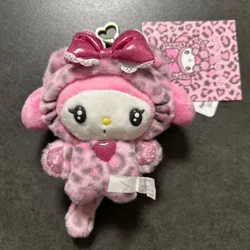 마이멜로디 마스코트 홀더 산리오 갸루 고양이 핑크