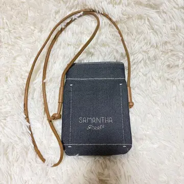 Samantha Thavasa 데님 스마트폰 숄더 폰 숄더
