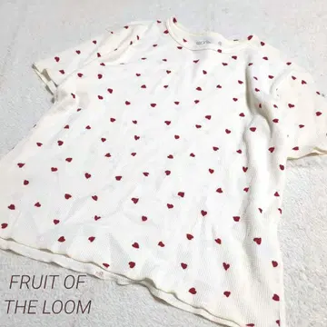 FRUIT OF THE LOOM 별주 하트T 서멀t 하트 무늬