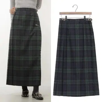 새상품급 오닐 더블린 랩스커트 Black Watch size42