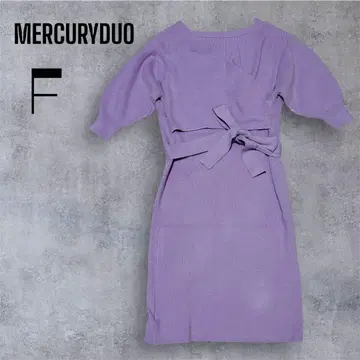 s.05 [ 머큐리 듀오 ] 니트 원피스 퍼프 슬리브 택 포함 타이트