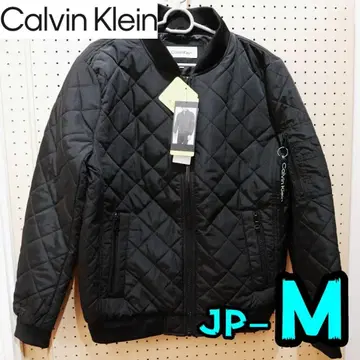 [ 새상품 ] 캘빈클라인 자켓 M 남성용 봄버 블랙 풀 집업