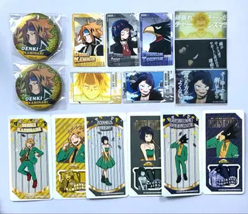 히로아카 가미나리 덴키 지로 쿄카 토코야미 후미카케 캔뱃지 카드