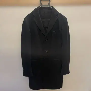 UNITED ARROWS 유나이티드 애로우즈 체스터 코트 울 블랙