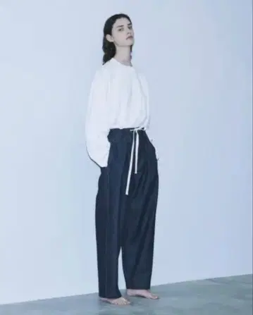 stein CASHMERE DENIM EASY WAIST TROUSERS