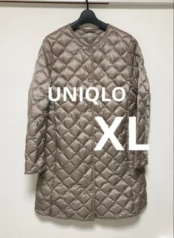 UNIQLO 울트라 라이트 다운 컴팩트 코트 XL 베이지 퀼팅