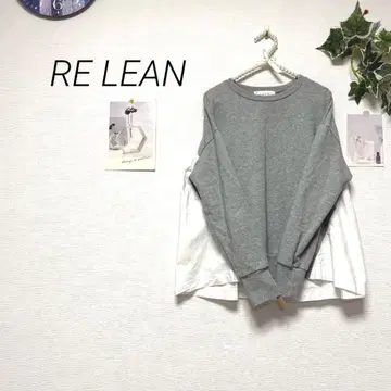 10555 RE LEAN 리렌 도킹 맨투맨 티셔츠