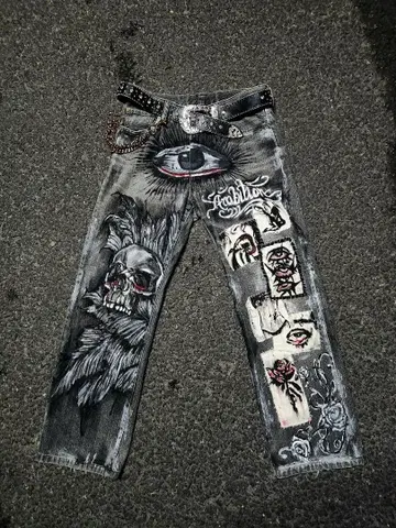 [ 즉시 구매 가능 ] 리메이크 페인트 데님