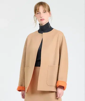 ESTNATION 바이컬러 리버 숏코트 에스트네이션