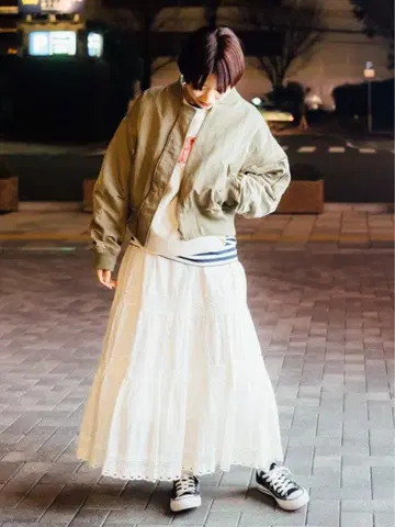 새상품급! B:MING by BEAMS 볼륨 MA-1 블루종