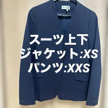 PLST 네이비 비즈니스 정장 상하의 자켓 XS 팬츠 XXS