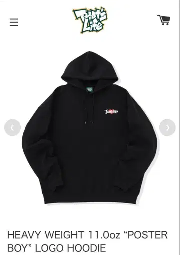 HEAVY WEIGHT 11oz 'POSTER BOY' 로고 후드티