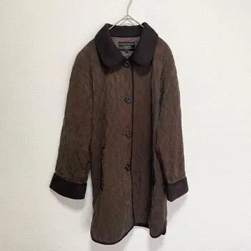 Leilian 레리안 퀼팅 코트 브라운 9호