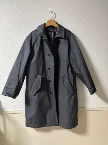 [ 미사용 ] +J 패디드 오버 사이즈 스텐카라 코트