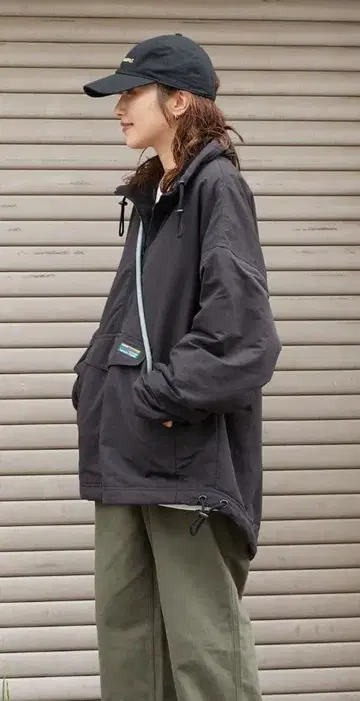 FREAK'S STORE/플리스 아노락 후드티