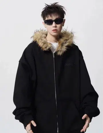 [ 즉시 발송 ] 퍼 후드티 지퍼 후드티 archive y2k