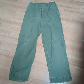 60s OG-107 베이커 팬츠 버튼 플라이 US ARMY 빈티지