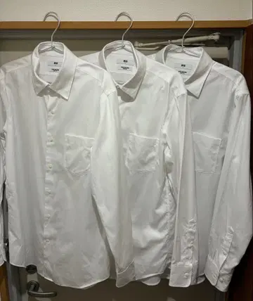 [ 새상품급 ] UNIQLO 슈퍼 논아이론 셔츠 슬림 핏 3개 세트