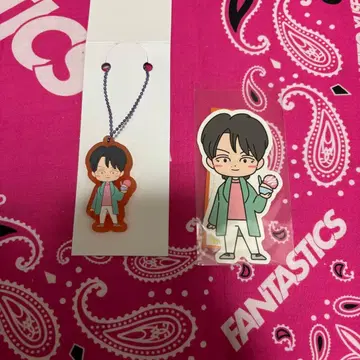 후지와라 이츠키 러버 키링 스티커 세트