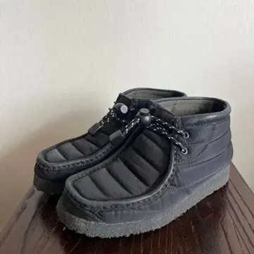 clarks Wallabee Boot Black Quilted