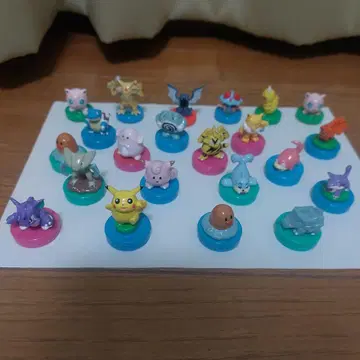 초대 포켓몬 피규어 스탬프 레어 초레어 단종 세트 닌텐도