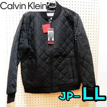 [ 새상품 ] 캘빈클라인 자켓 LL 남성용 봄버 블랙 풀 집업