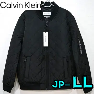 [ 새상품 ] 캘빈클라인 자켓 LL 남성용 봄버 블랙 풀 집업