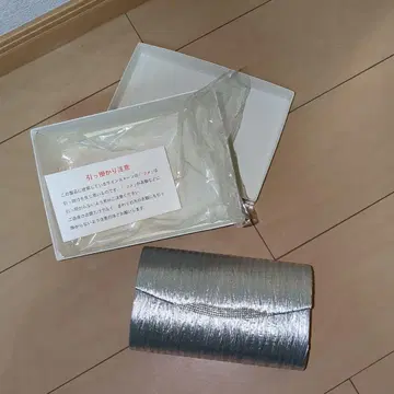 2웨이 실버 큐빅 클러치백