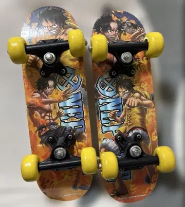 원피스 미니 스케이트보드 마린포드 편 루피 에이스 흰 수염