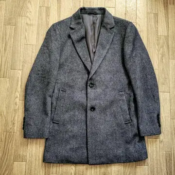 새상품급 ROBERT CAVANI 캐시미어 100 헤링본 체스터 코트