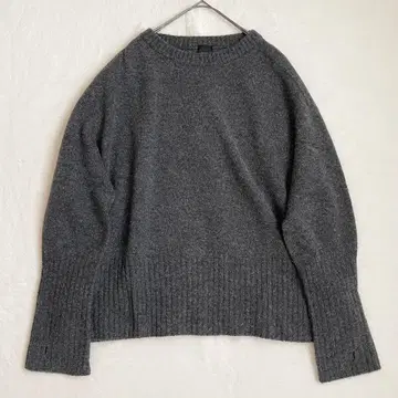 스픽 앤 스팬 롱 리브 풀오버 니트 스웨터 그레이