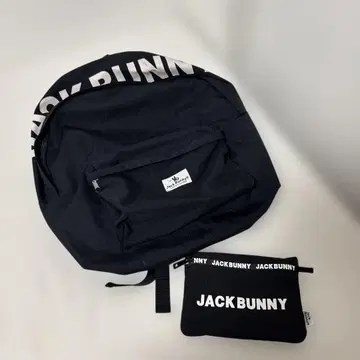 JACK BUNNY 블랙 백팩 파우치 세트