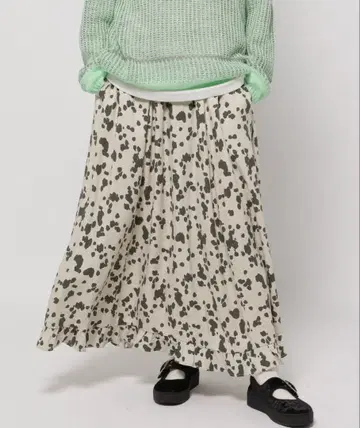 니코앤드 모듬 프린트 프릴 스커트