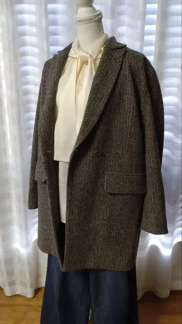 Unpeu Femme 트위드 자켓