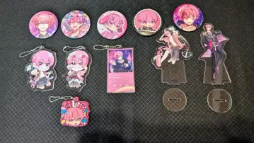 이레이스 나이코 아크릴 스탠드 캔뱃지 키링 세트