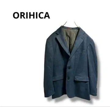 ORIHICA 다크 블루 체크 비즈니스 정장 L