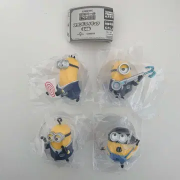 가챠 괴도 그루의 미니언 초변신 스탠드 피규어 전 4종 컴프 세트