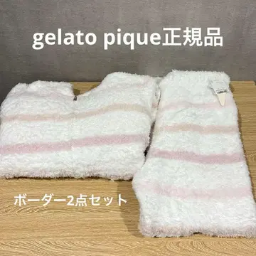 [ 미사용 새상품 ] gelato pique 보더 룸웨어 상하의 2세트
