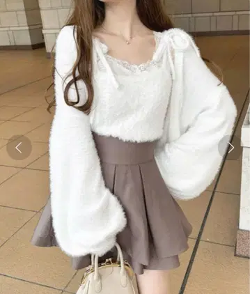 apresjour 샤기 니트 앙상블