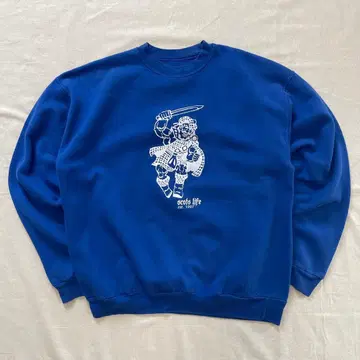 헤인즈 전사 맨투맨 트레이닝복 블루 파랑 스코틀랜드