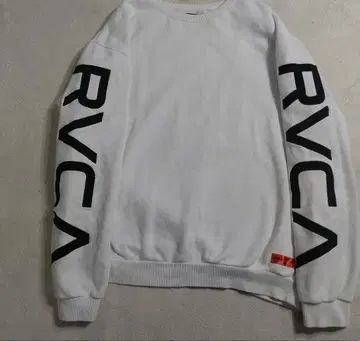 RVCA 로고 화이트 트레이닝복 속기모