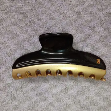 ALEXANDRE DE PARIS 블랙/골드 머리핀