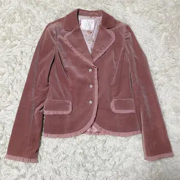 [ 새상품급 ] 레베카 테일러드 자켓 벨로아 핑크 사이즈 4