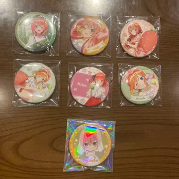 5등분의 신부 캔뱃지 7개 세트