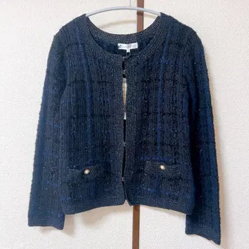 [택 포함 새상품] 쿠미쿄쿠 트위드 가디건 사이즈 2 L사이즈